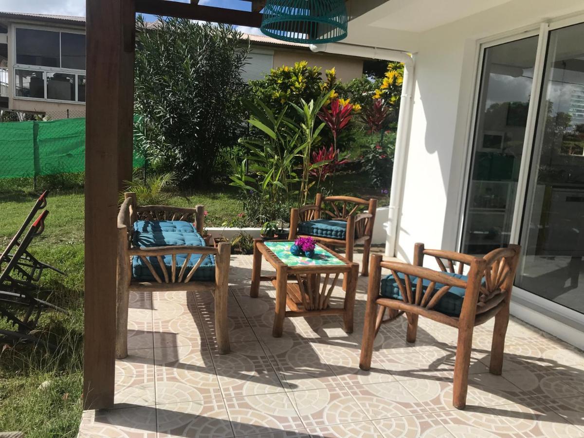 Appartement Prive Eco-Responsable, Vue Sur La Mer Des Caraibes Et Jardin Clos, Wifi, A 2Mn De La Plage 圣吕斯 外观 照片