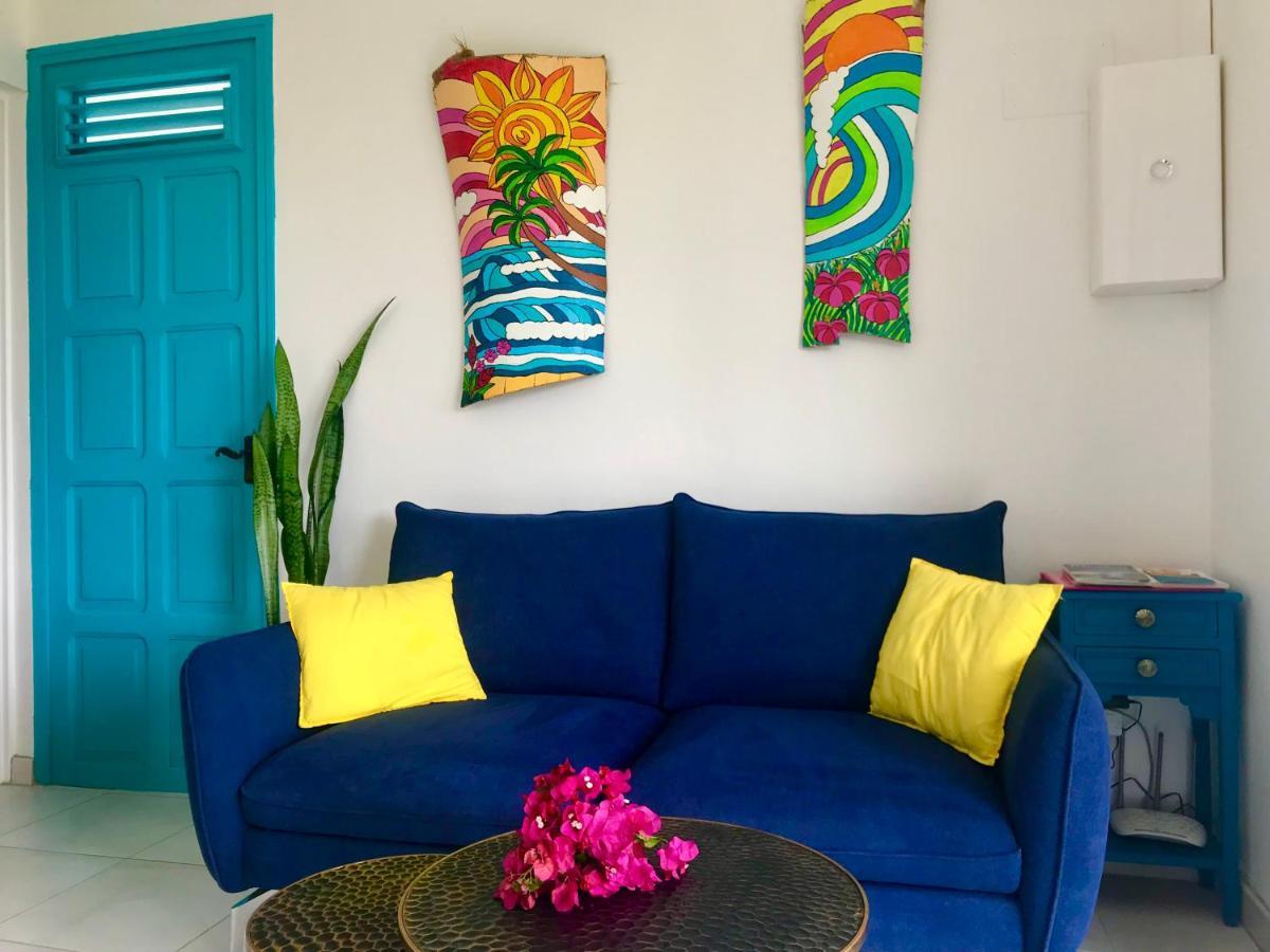 Appartement Prive Eco-Responsable, Vue Sur La Mer Des Caraibes Et Jardin Clos, Wifi, A 2Mn De La Plage 圣吕斯 外观 照片