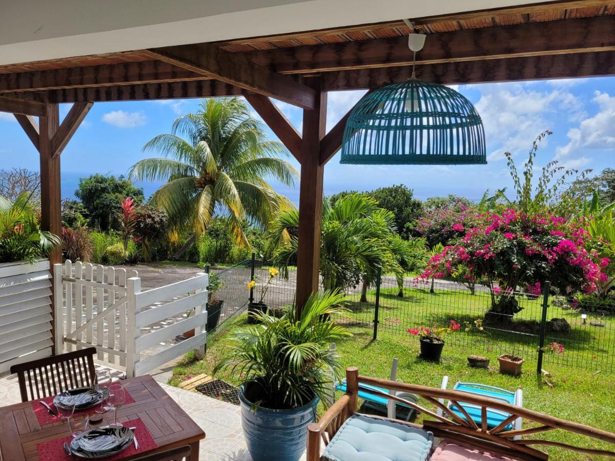 Appartement Prive Eco-Responsable, Vue Sur La Mer Des Caraibes Et Jardin Clos, Wifi, A 2Mn De La Plage 圣吕斯 外观 照片