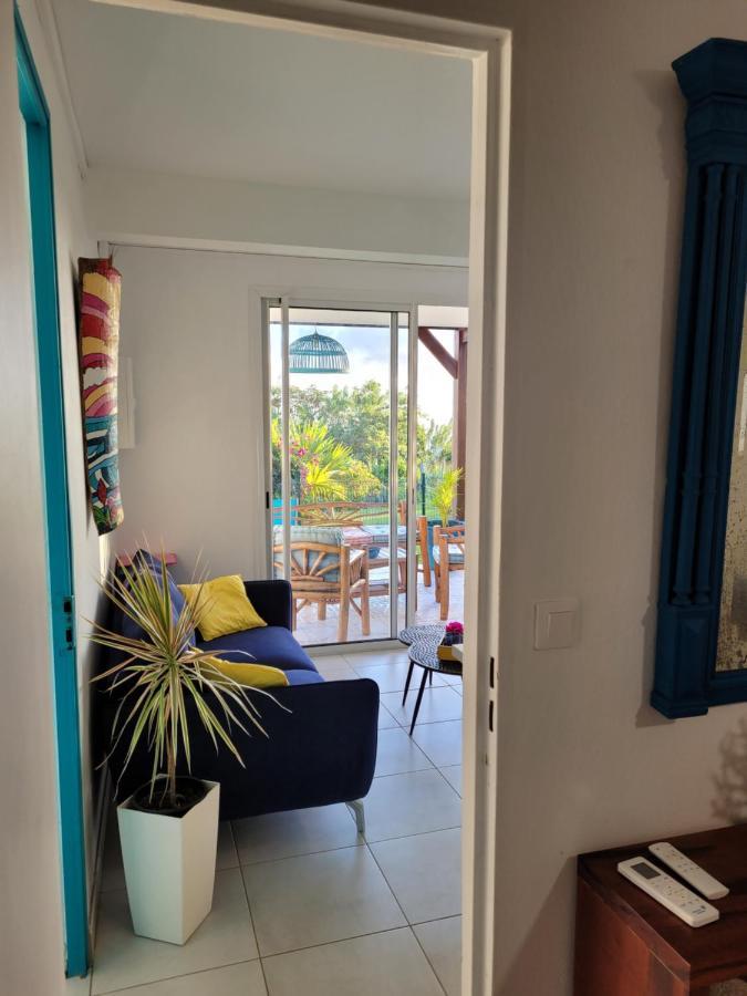 Appartement Prive Eco-Responsable, Vue Sur La Mer Des Caraibes Et Jardin Clos, Wifi, A 2Mn De La Plage 圣吕斯 外观 照片