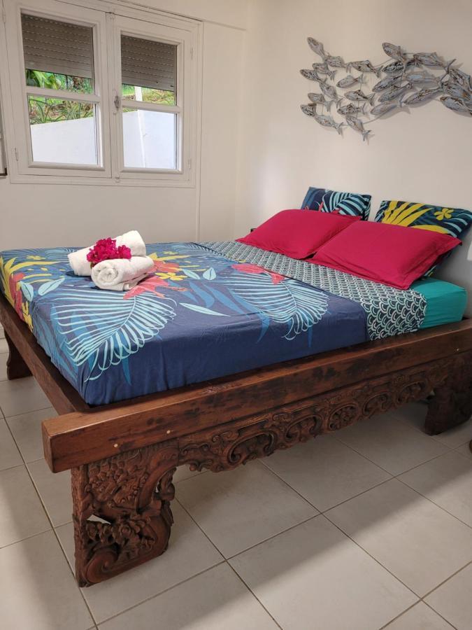 Appartement Prive Eco-Responsable, Vue Sur La Mer Des Caraibes Et Jardin Clos, Wifi, A 2Mn De La Plage 圣吕斯 外观 照片