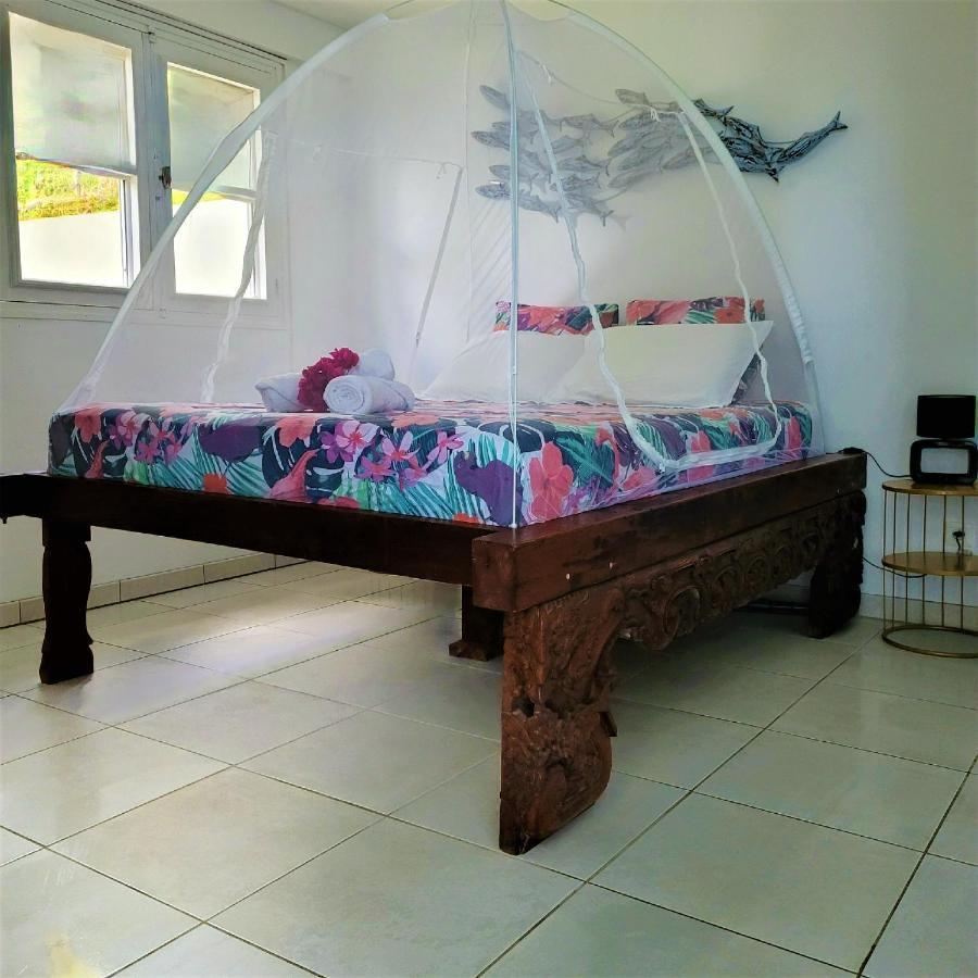 Appartement Prive Eco-Responsable, Vue Sur La Mer Des Caraibes Et Jardin Clos, Wifi, A 2Mn De La Plage 圣吕斯 外观 照片