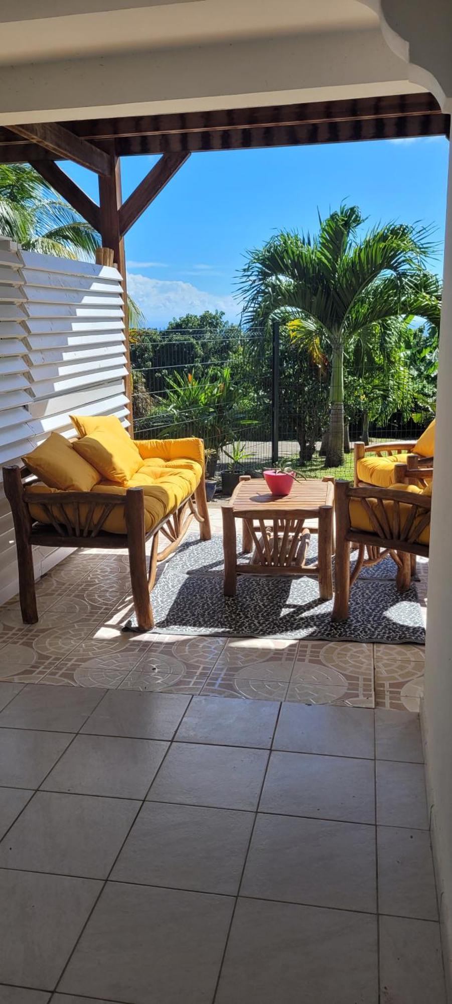 Appartement Prive Eco-Responsable, Vue Sur La Mer Des Caraibes Et Jardin Clos, Wifi, A 2Mn De La Plage 圣吕斯 外观 照片
