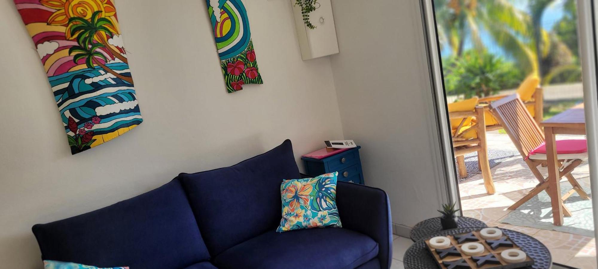 Appartement Prive Eco-Responsable, Vue Sur La Mer Des Caraibes Et Jardin Clos, Wifi, A 2Mn De La Plage 圣吕斯 外观 照片